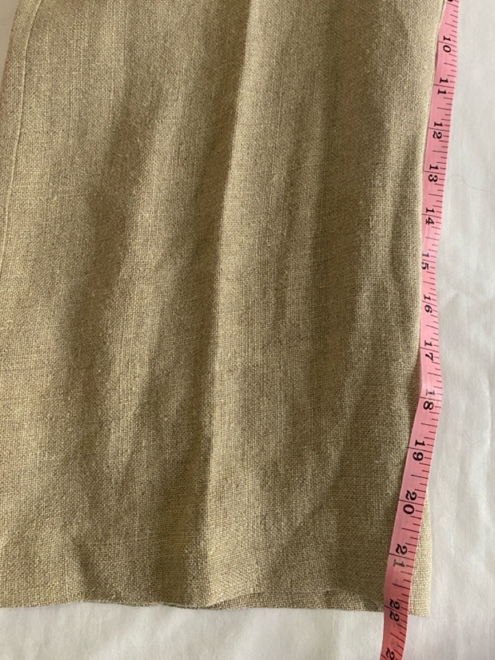 STAUD Lampone Beige 100% Linen Wide-Leg Cropped Jumpsuit with Black Trim 0 - Picture 14 of 15